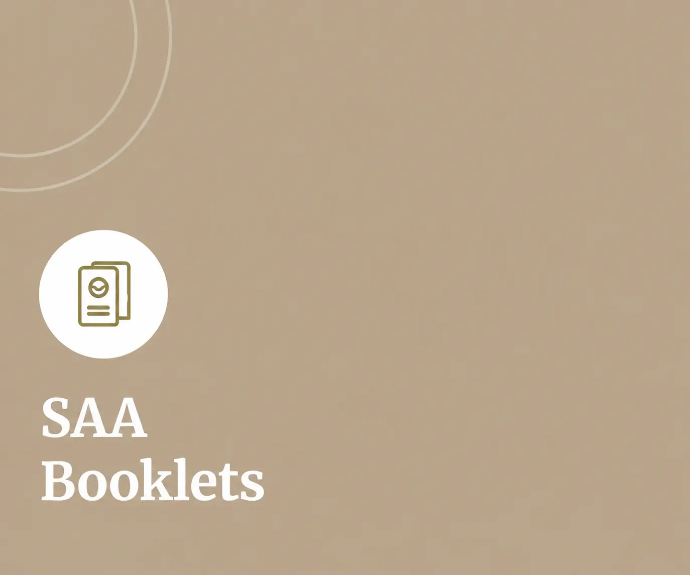 SAA Booklets